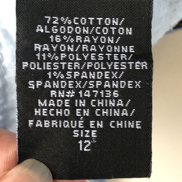 1822 denim jeans Distressed Tapered size 12 - Picture 12 of 15